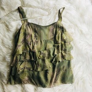Gypsy Green Tank Blouse Dressy